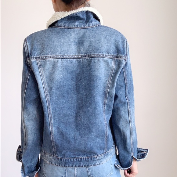 Sherpa Collar Denim Jacket - Picture 2 of 5